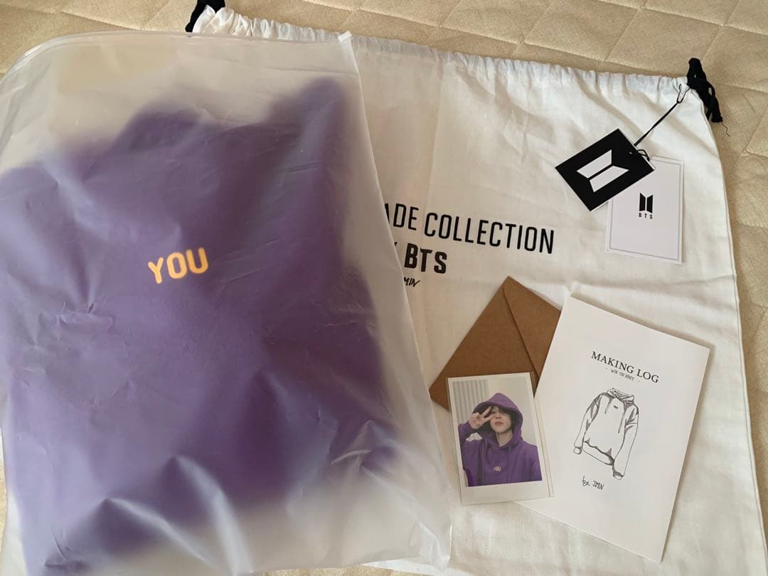 公式JIMIN WITH YOU HOODY ジミンパーカー　Lサイズ