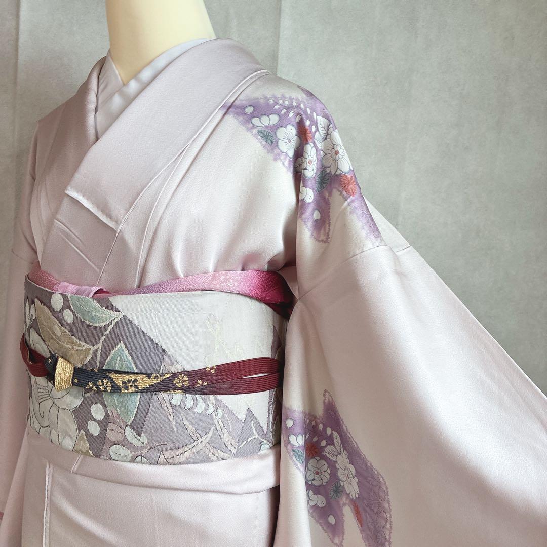 訪問着　フルセット　着物　辻ヶ花　スモールサイズ　Sサイズ　正絹　淡彩の華　G3