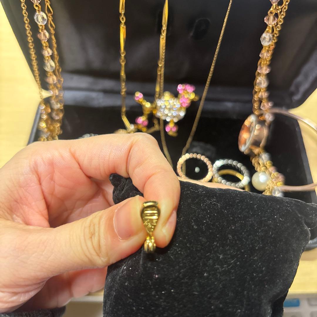 遺品生前整理アクセサリーセットまとめ売りK18GF K10など