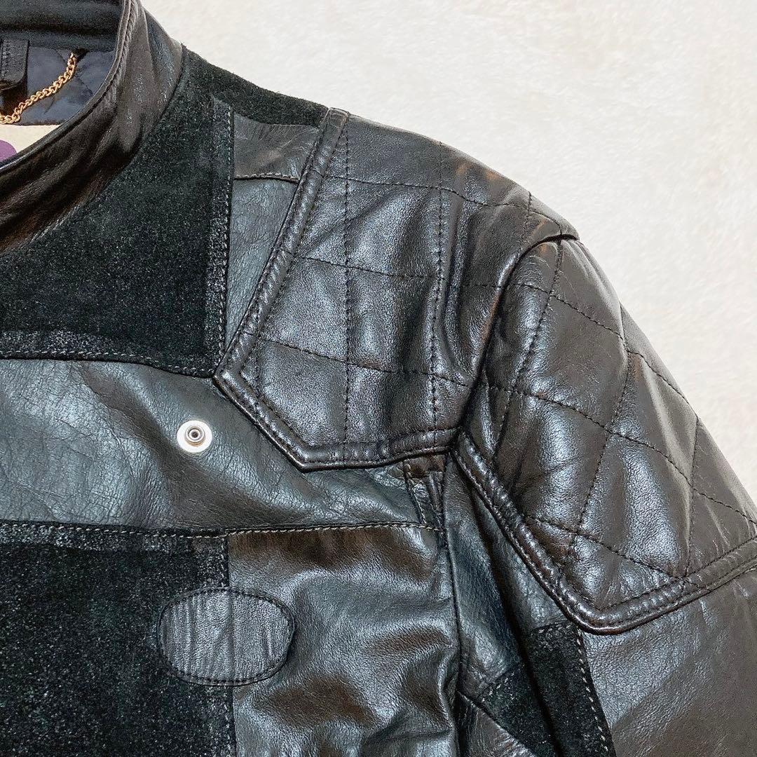 希少♪　ネクサスセブン　マッドマックス　レザージャケット　革ジャン　パッチワーク