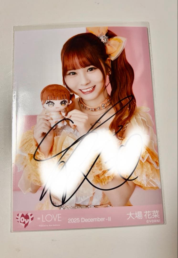 イコラブ　生写真　直筆　大場花菜