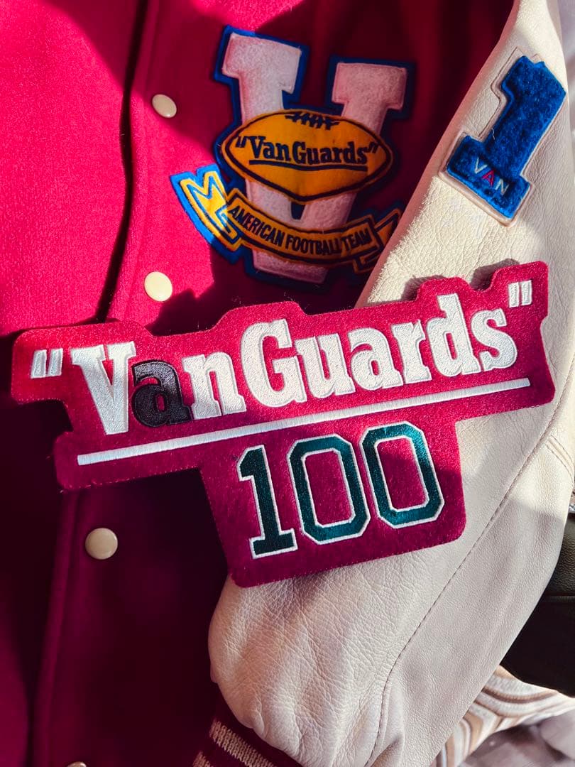 VAN JACKET1980年代コーチャーJACスタジアム　レタード付きM