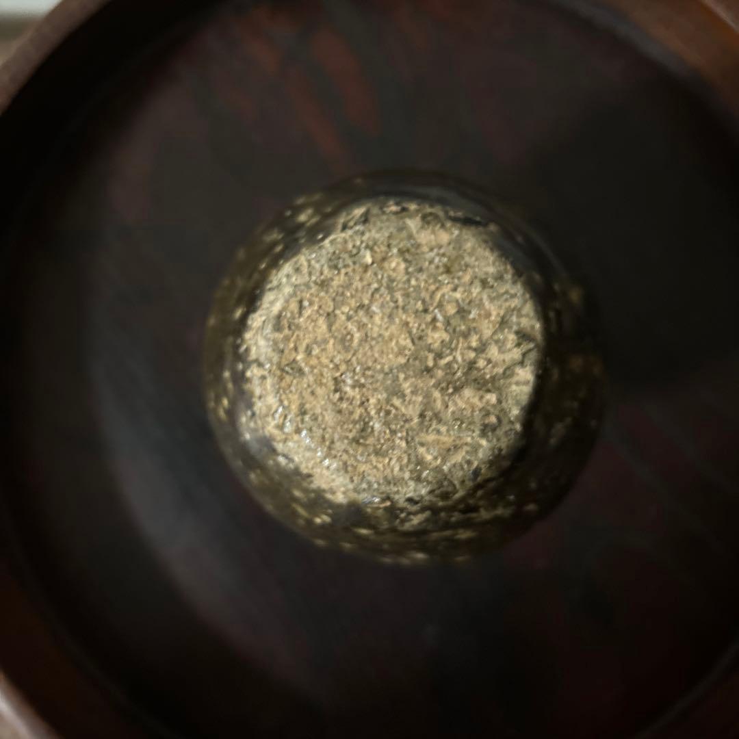 高麗〜李朝徳利　古道具　花入　飴釉　茶道具　アンティーク　骨董品　酒器　一輪挿し