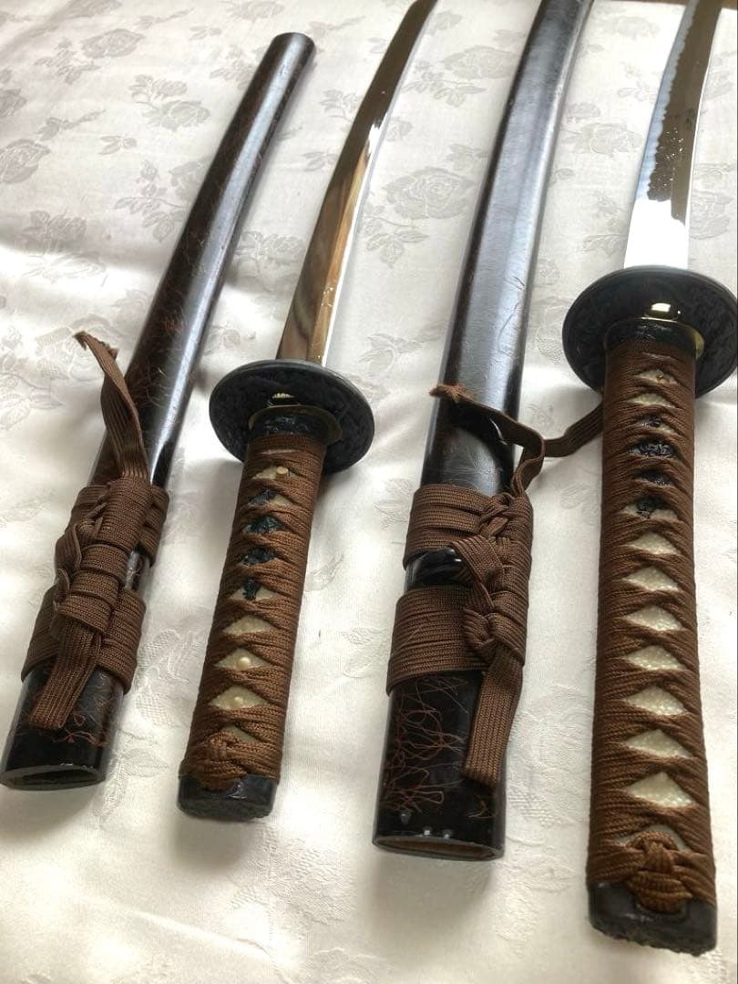 【林】模造刀大小二振セット　模擬刀　日本刀　コスプレ用　古美術品