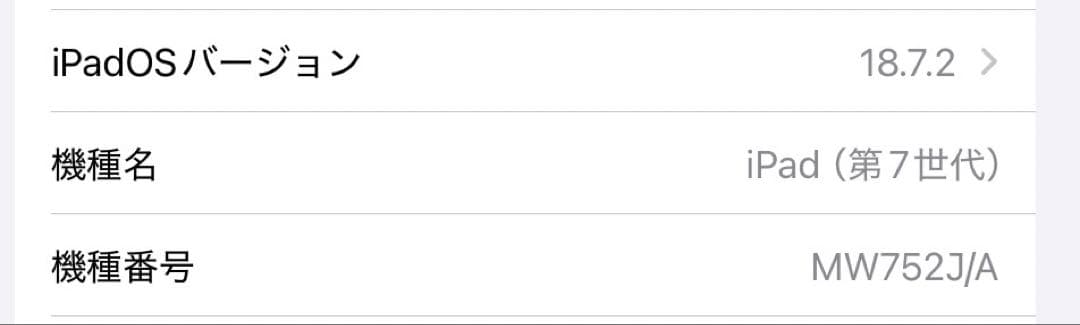 iPad (第7世代) シルバー 32GB 10.2インチ