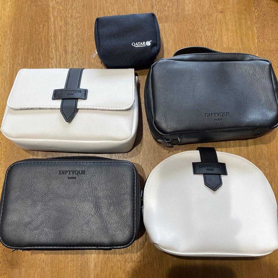 本日値下げカタール航空　DIPTYQUE ディプティックポーチ4点セット➕ポーチ