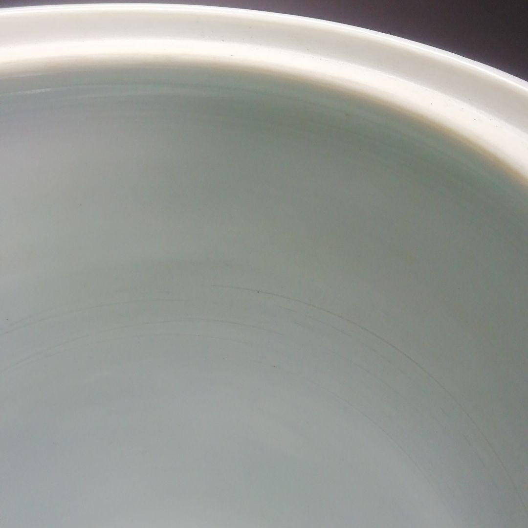 Ｓ３５８　水指　『染赤唐子紋』『渋草焼』『芳國造』　共箱　茶道具