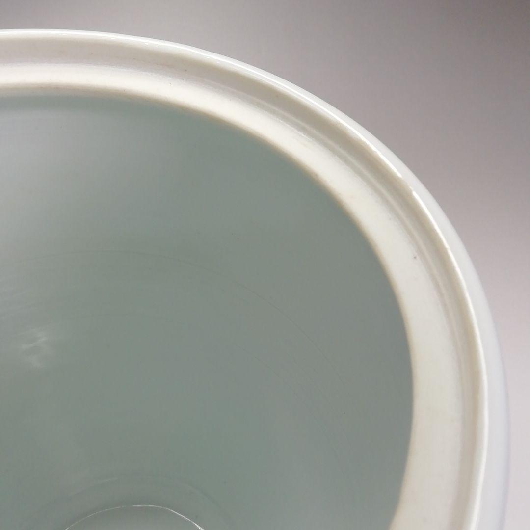 Ｓ３５８　水指　『染赤唐子紋』『渋草焼』『芳國造』　共箱　茶道具