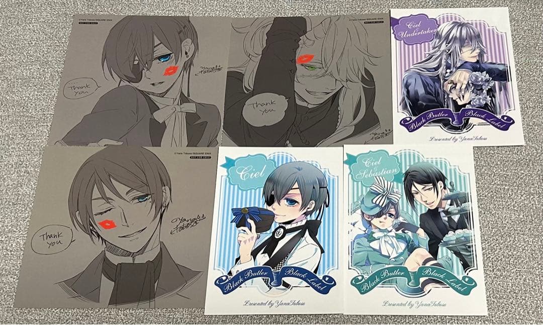 最終値下げシエル黒執事 購入特典 イラストカード 枢やな Black Label