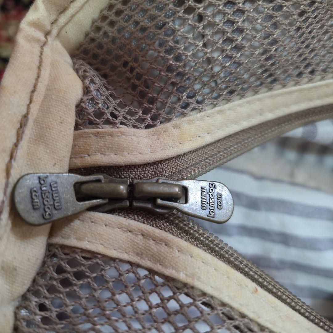 LA発ファー付きペットキャリーバッグ ファーは取り外し可能