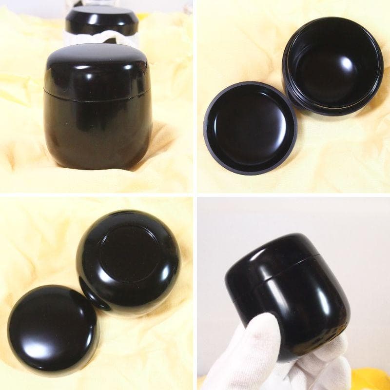 【美品】仙叟好 十二茶器 塗師:坂田峰俊 真塗 棗/薄茶器/茶入 裏千家 茶道具