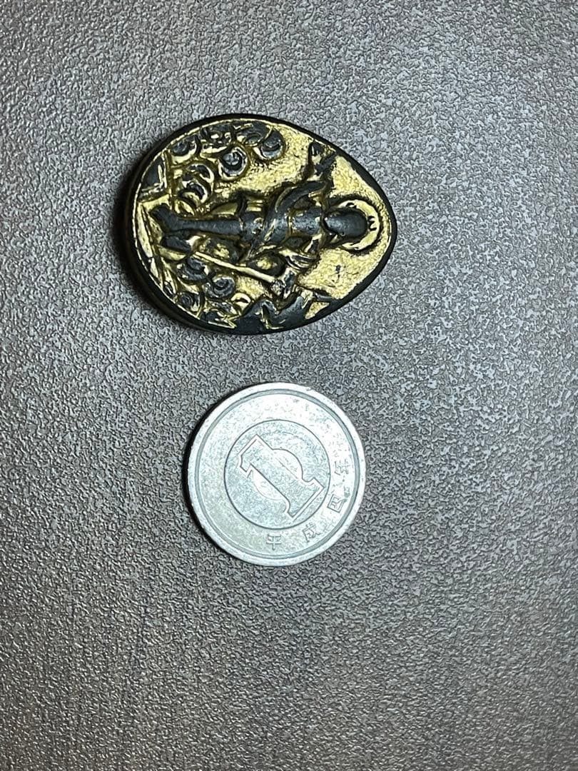 アンティーク　ゴールド　コーティング　ペンダントトップ ロザリービーツ 珍品