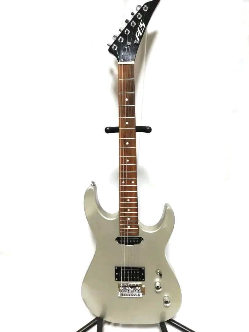 POS エレキギター シルバー色