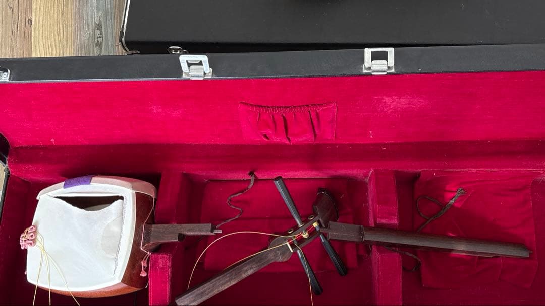 細棹三味線本体