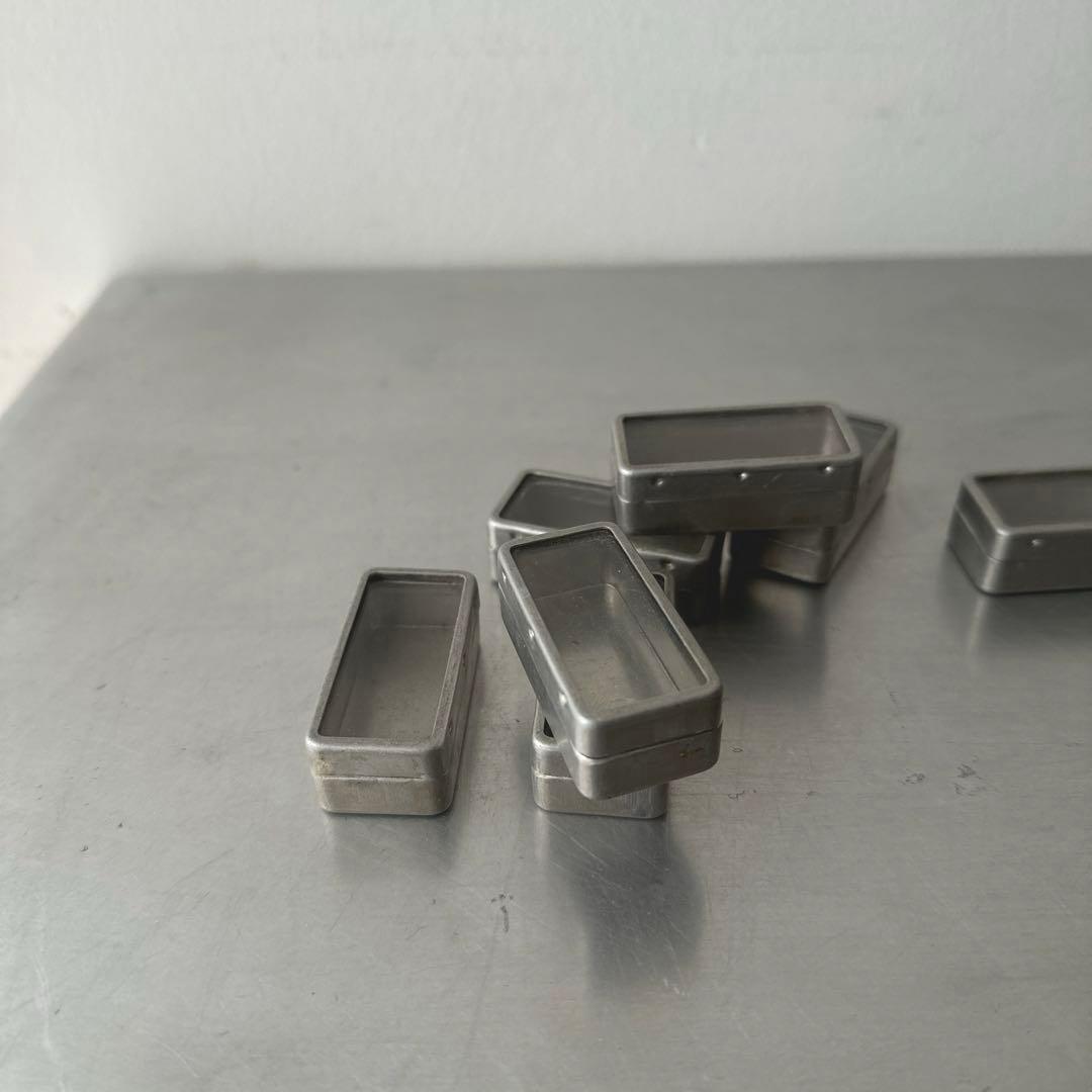 古道具/珍しい長方形のアルミパーツケース7個セット