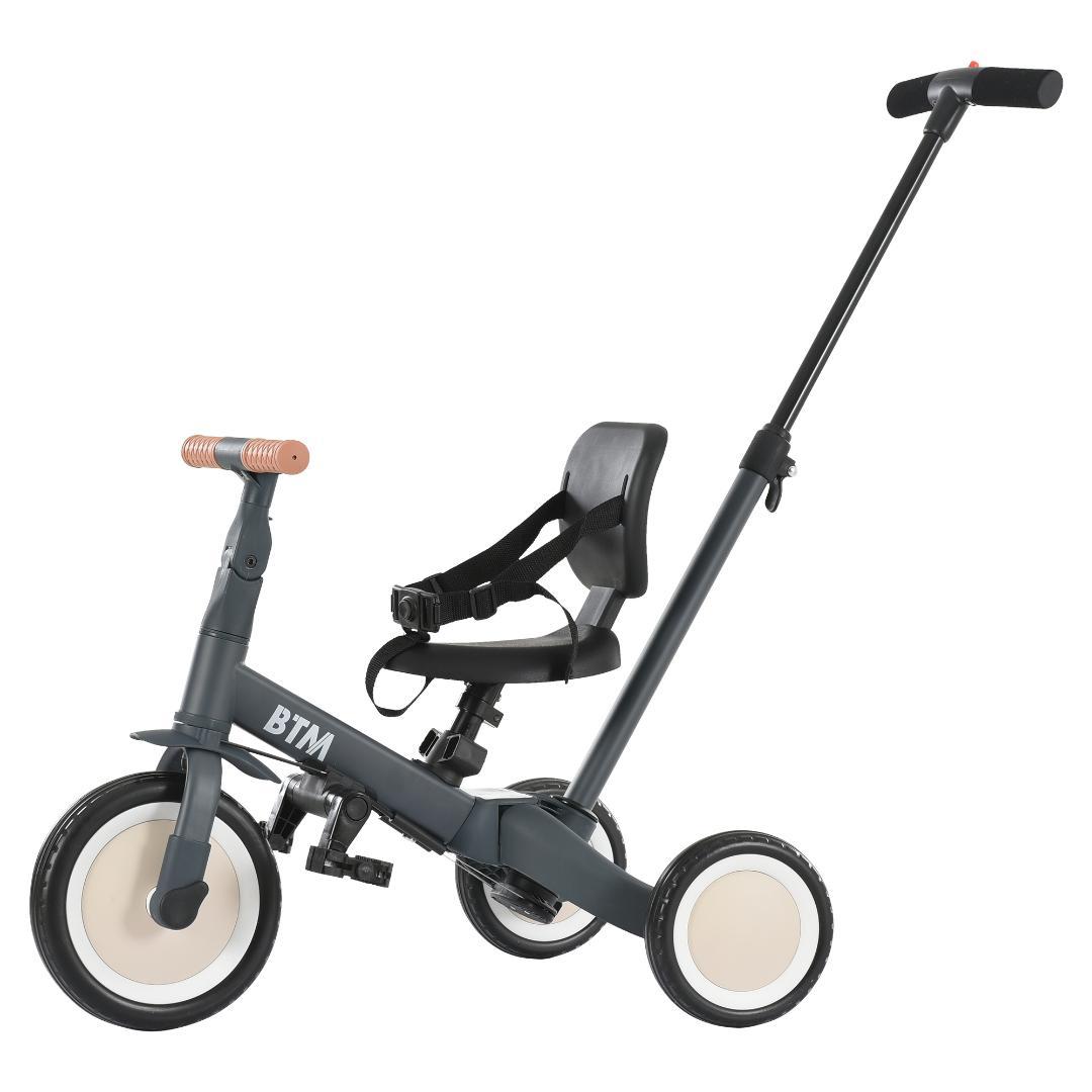 子供用三輪車 4in1 三輪車のりもの 押し棒付き 自転車 おもちゃ 乗用玩具