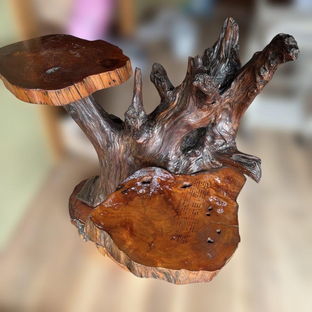 アートな座卓 自然木デザイン