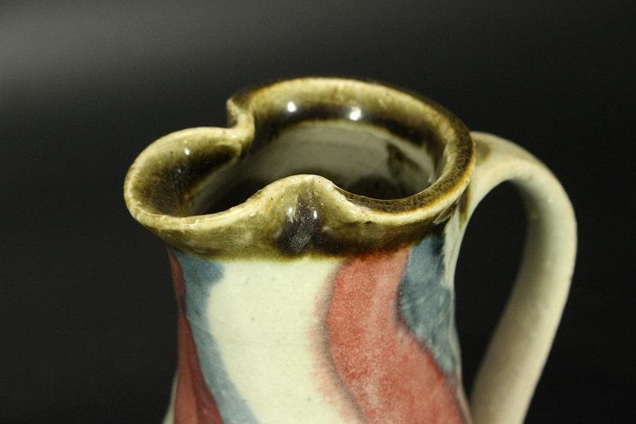 水注 手取花瓶 壱対 恒次作 木箱付(メ1268)