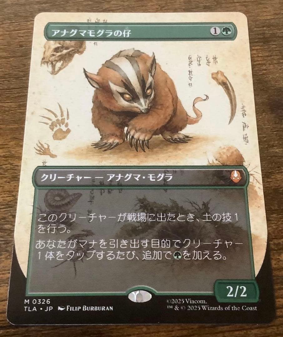 アナグマモグラの仔　ボーダーレス　1枚