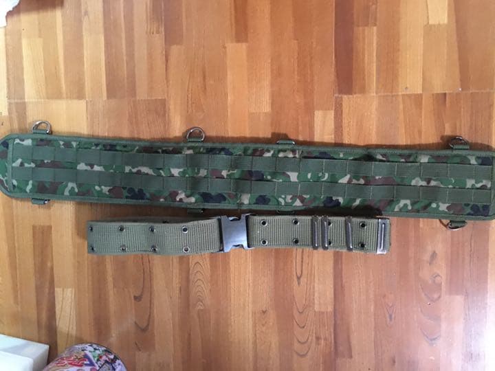 ＪＭＥ 陸自新迷彩 140 ベルトカバー& 142 ピストルベルト