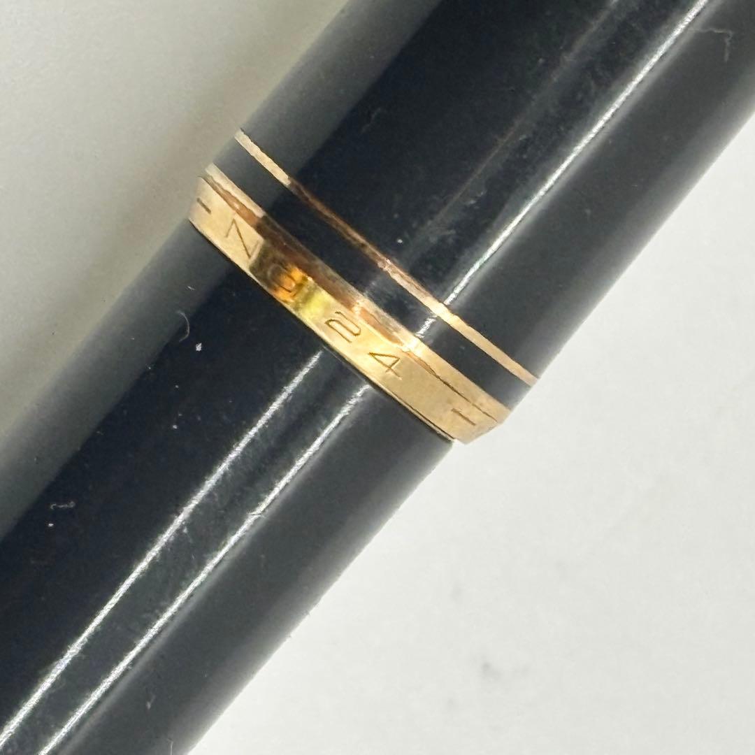 MONTBLANC 万年筆 No,24 青色インクビュー ブラック