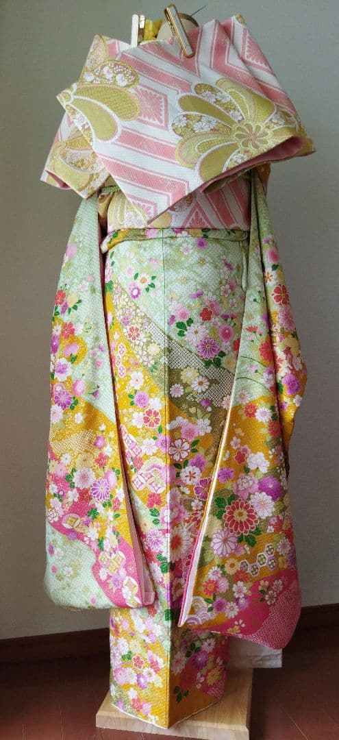 Chibami-u様　426.振袖7点セット 正絹　フルセット　成人式