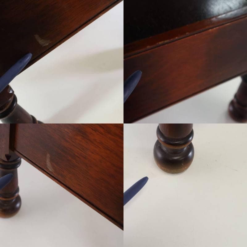 値下カリモク家具 コロニアル サイドテーブル 電話台 花台 引き出し　クラシカル