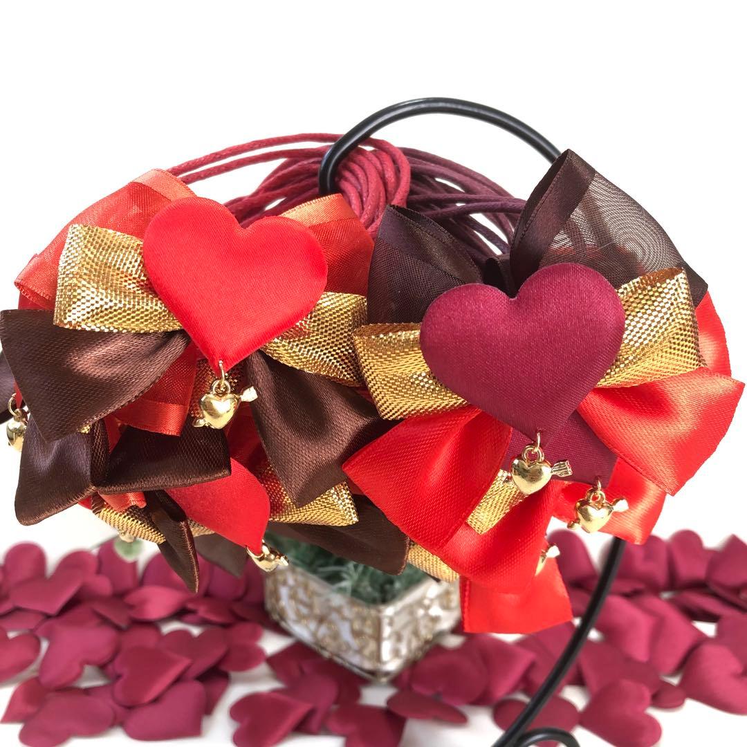 １セット限定❤️バレンタインハートリボンセット❤️【２０本】トリミングチョーカー