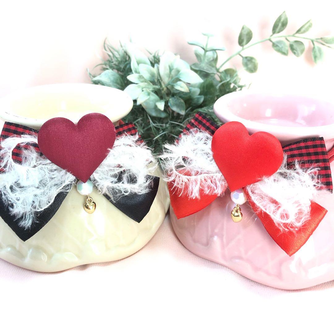 １セット限定❤️バレンタインハートリボンセット❤️【２０本】トリミングチョーカー