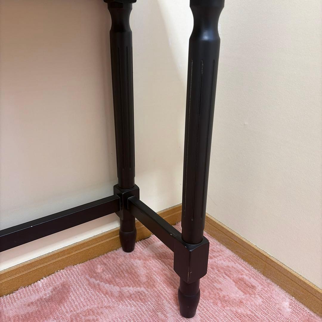 コンソールテーブル アンティーク風 黒 ゴシック ヴィンテージ風