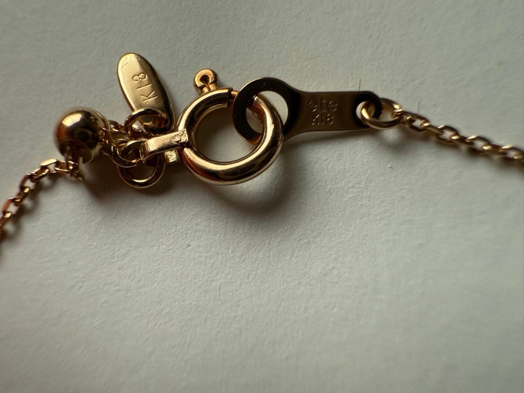 ete K18YG ホースシュー ダイヤモンド ブレスレット