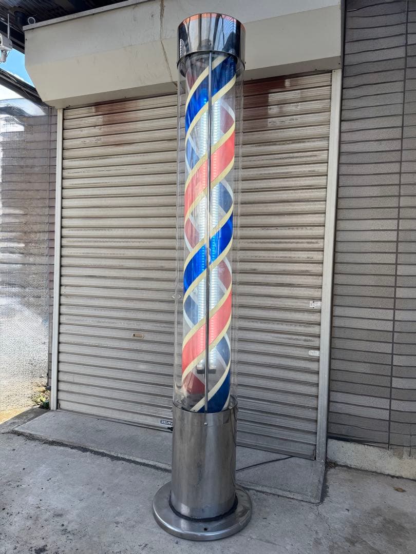 理容　喜田LEDステンレスサインボール　 強制換気機能搭載タイプ