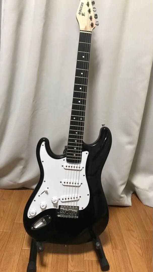 SEIDER エレキギター ブラック　レフティ