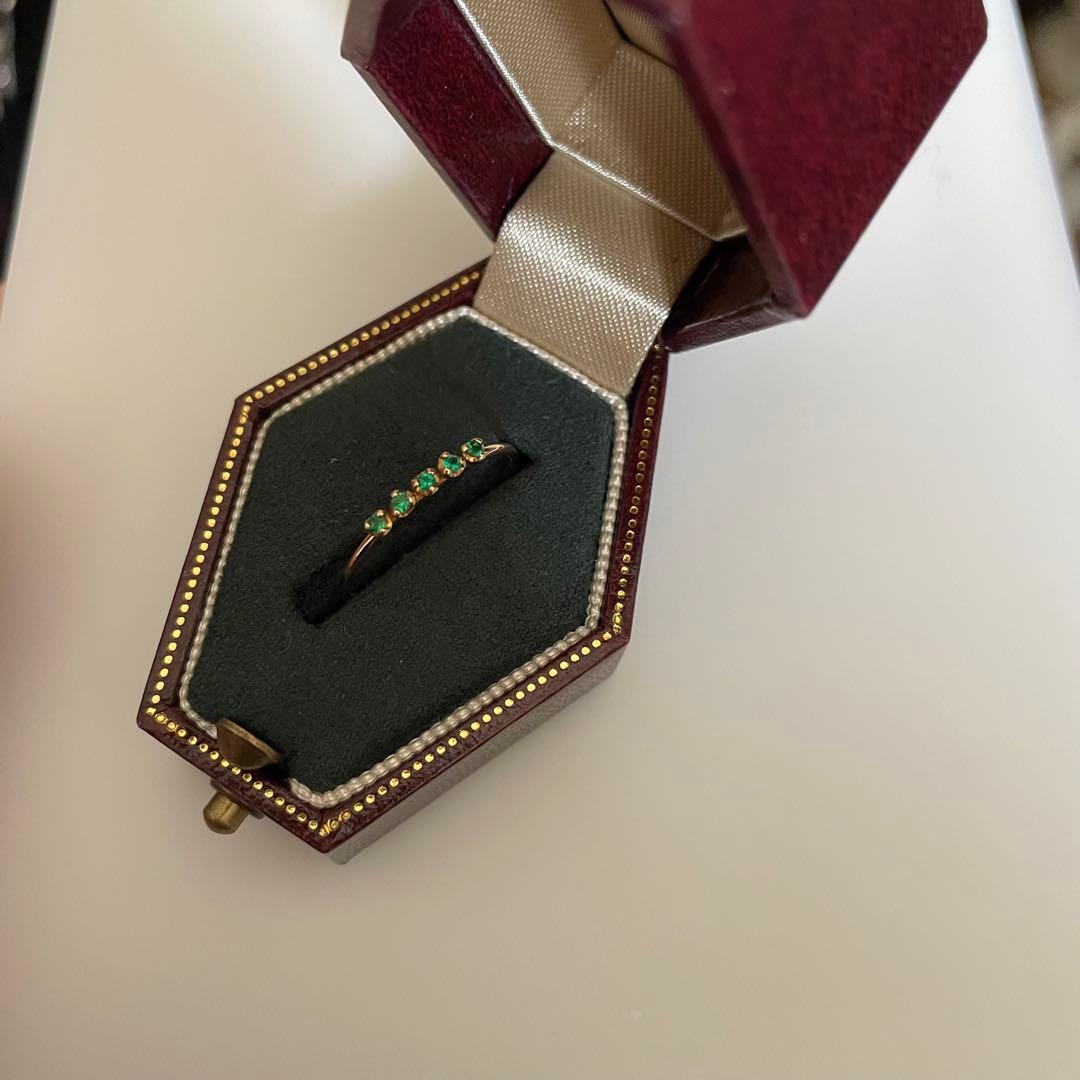 parcelle jewelry ザンビア産エメラルド リング Luce