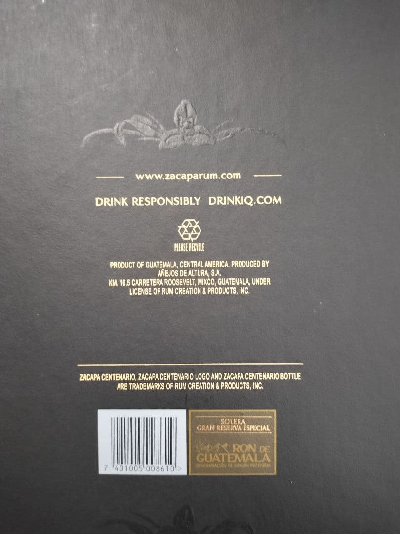 Ron Zacapa XO 700ml 40%ラム