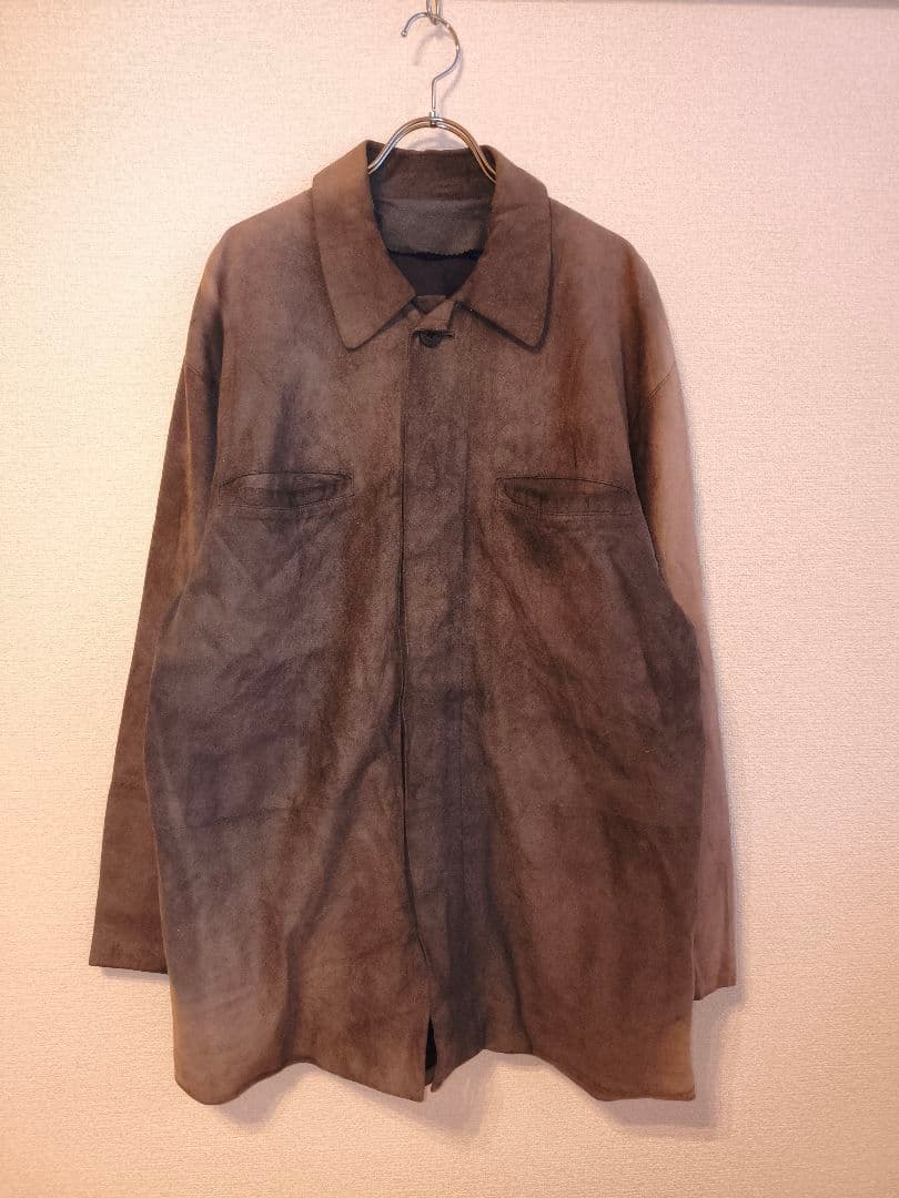 ジャケット・アウター LOEWE Suede Leather Shirt Jacket 52