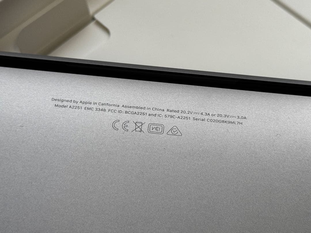 MacBook Pro 13 2020 16/500GB バッテリー100%