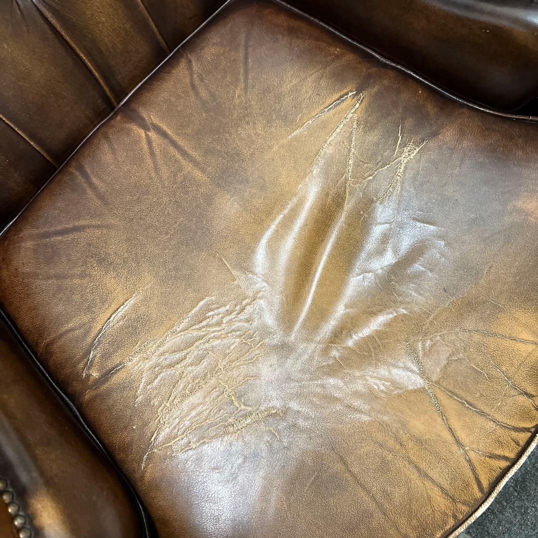 アンティーク調 チェスターフィールド ヴィンテージ ヴィクトリアン 彫刻 猫脚