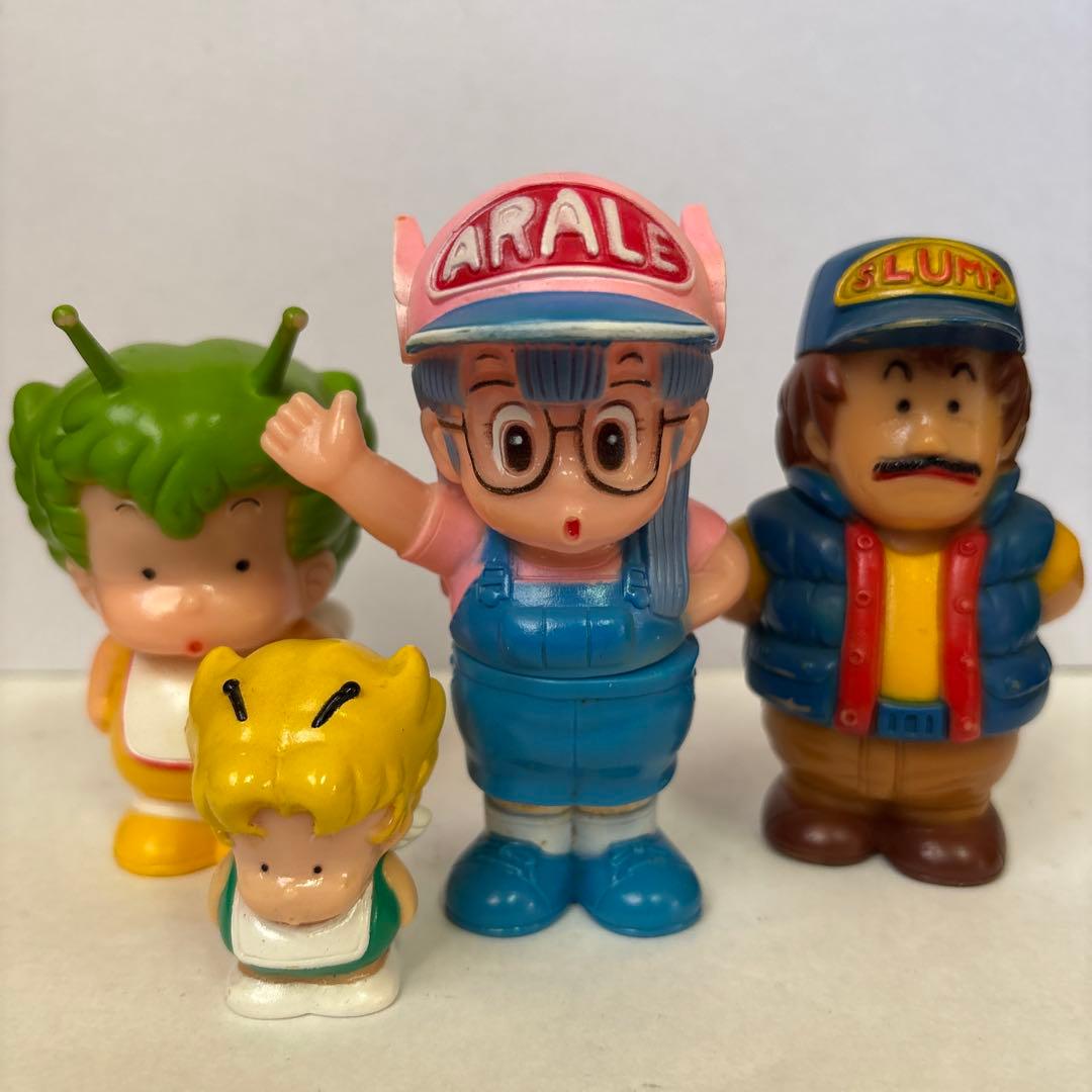 Dr.スランプ アラレちゃん ガッちゃん 則巻千兵衛 ソフビ ポピー 当時物