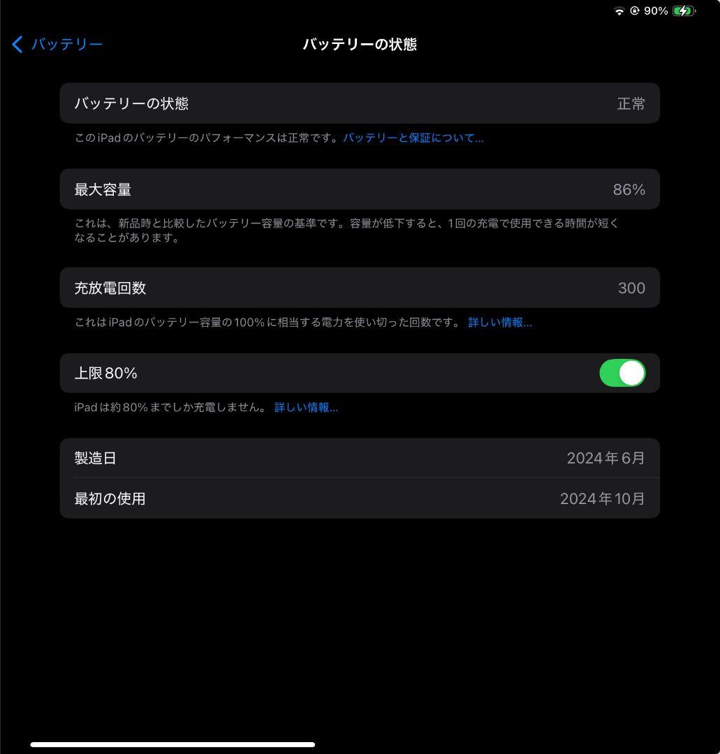 iPad Pro M4(第5世代) 11インチ Wi-Fiモデル 1TB 本体