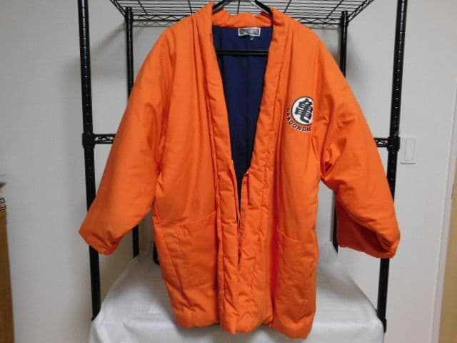 最終価格　はんてん　オレンジアウターLサイズ　生地厚手で温かい　ドラゴンボールZ