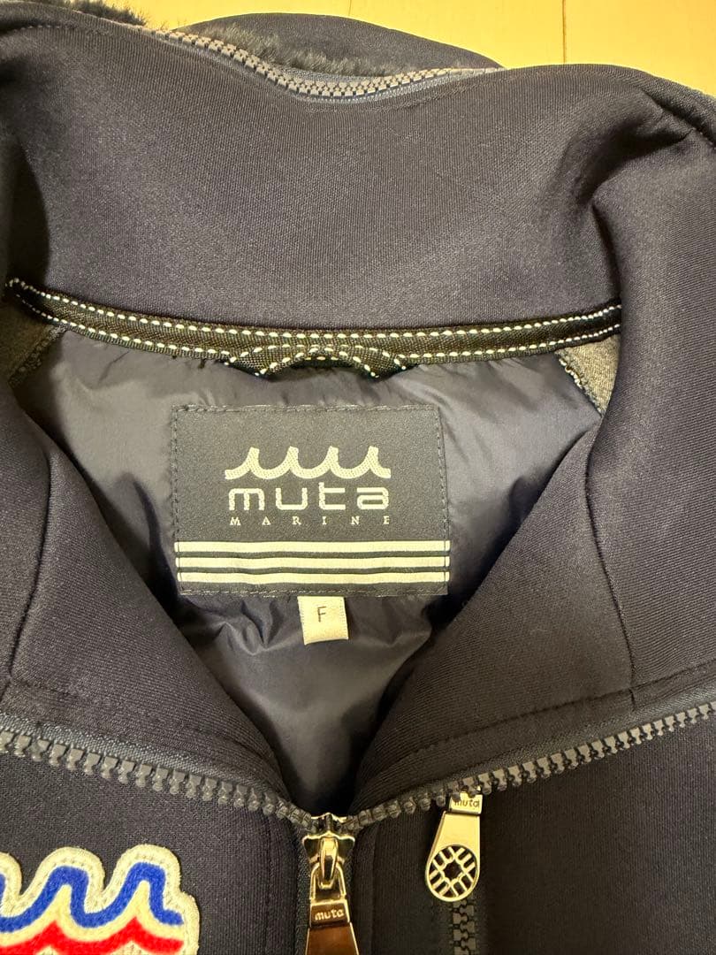 muta MARINEフード付きベスト ネイビー F