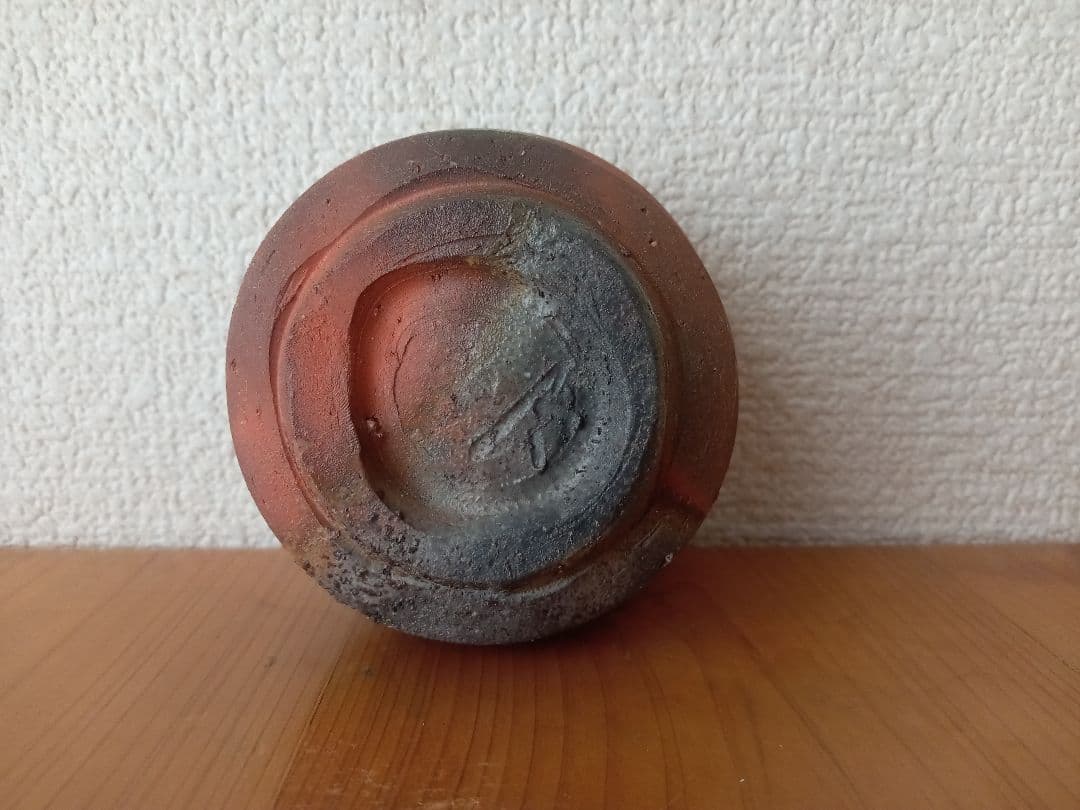 備前焼　中村真ぐいのみ　中村六郎　中村和樹 共箱　共布　栞あり