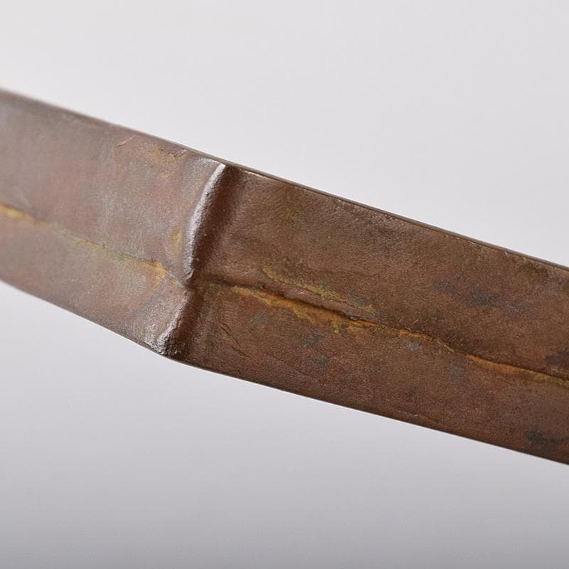 高岡銅器　須賀松園造　蝋型鋳銅　野菜文　四方皿　共布共箱　C　R8444