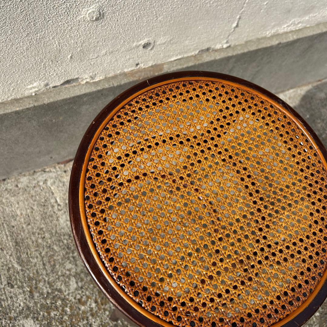 秋田木工 ベントウッドラタンスツール