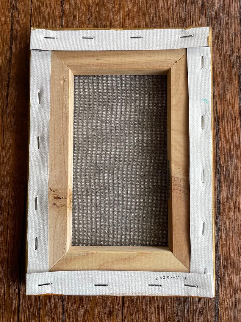 風景画 アクリル絵具 キャンバス  bridge sheep