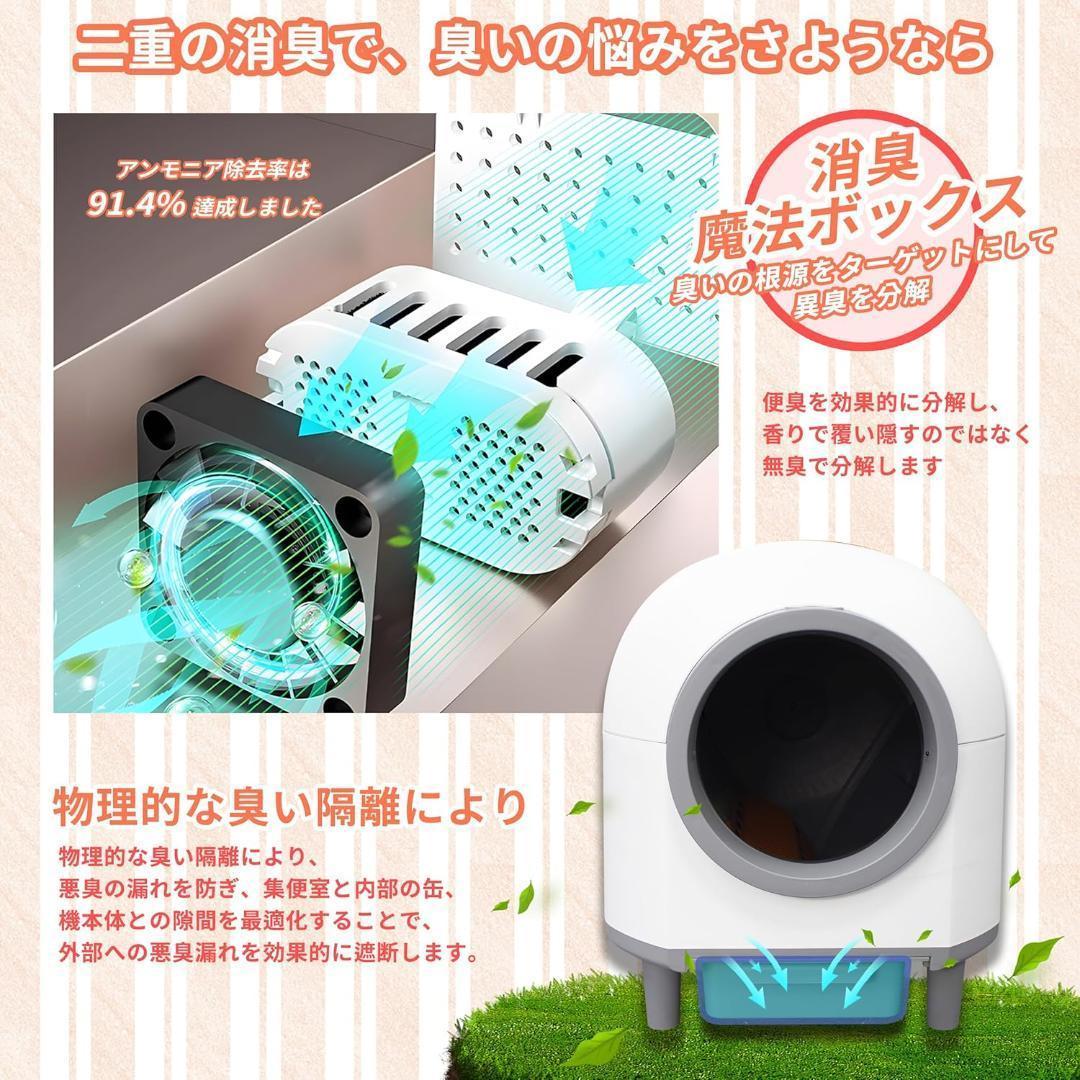 送料無料　Aoruefar 猫 トイレ自動 新型アップグレード全自動猫用トイレ
