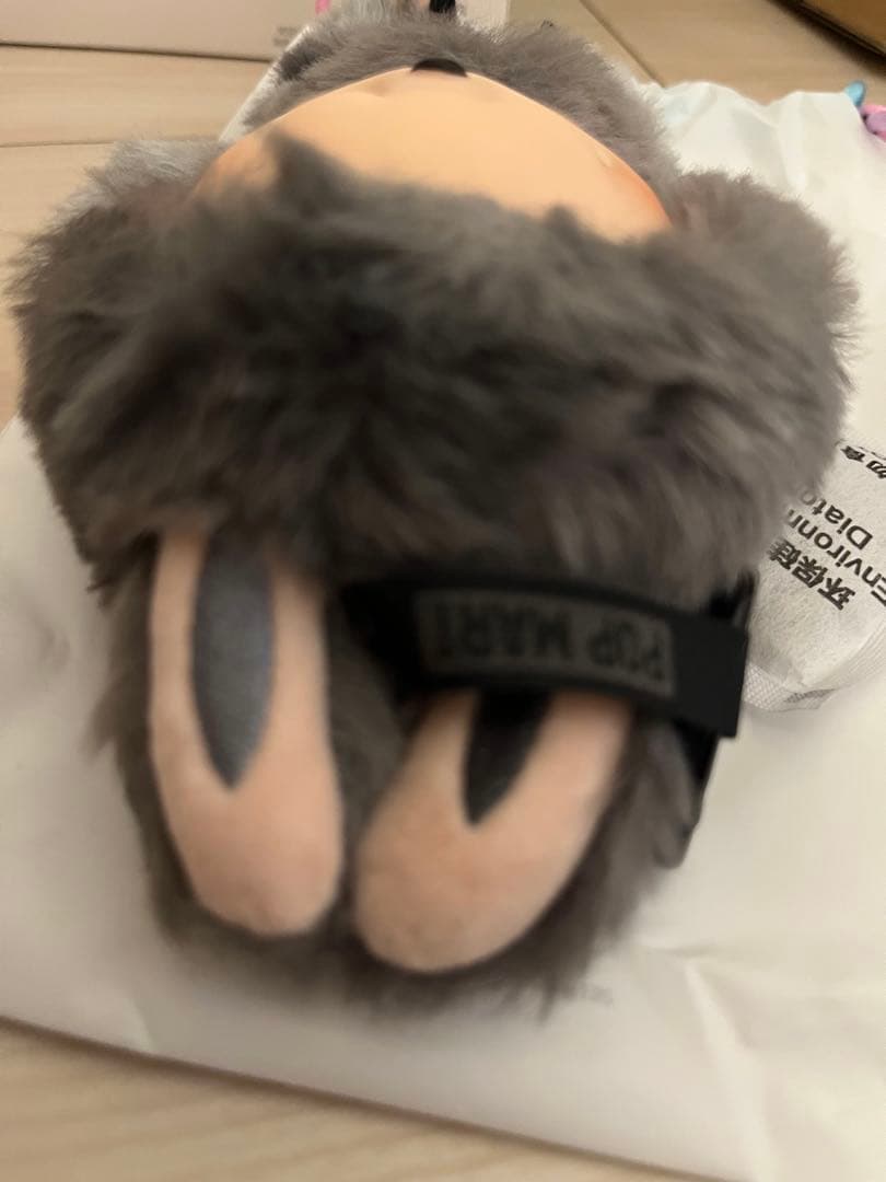 【即日】POPMART ラブブ　エナジー　ぬいぐるみ　シークレット　グレー　ID