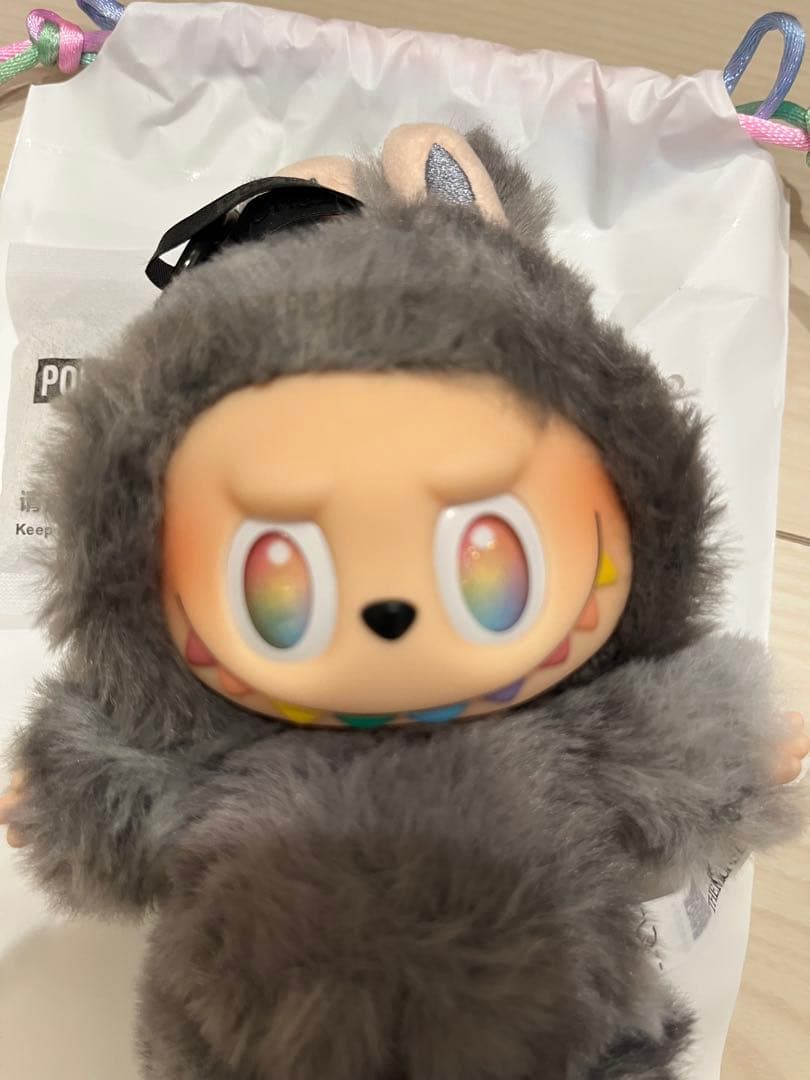 【即日】POPMART ラブブ　エナジー　ぬいぐるみ　シークレット　グレー　ID