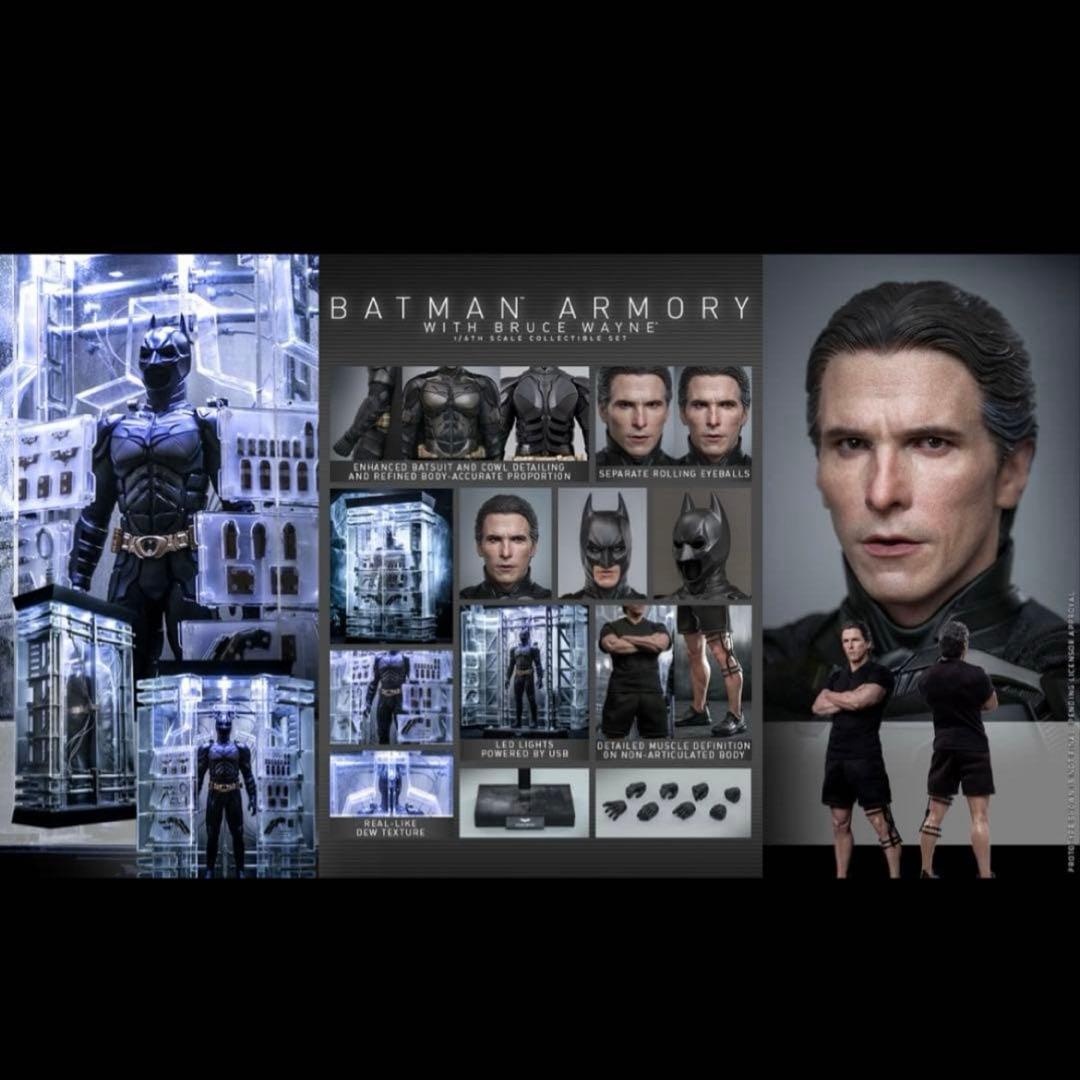ホットトイズ　MMS702 バットマンアーマリー ブルース・ウェイン 1/6
